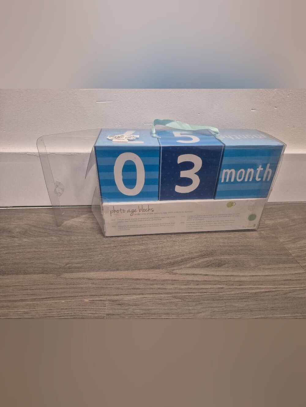*5/$25* Baby Photo Props Age Blocks Memory Blue Blocks